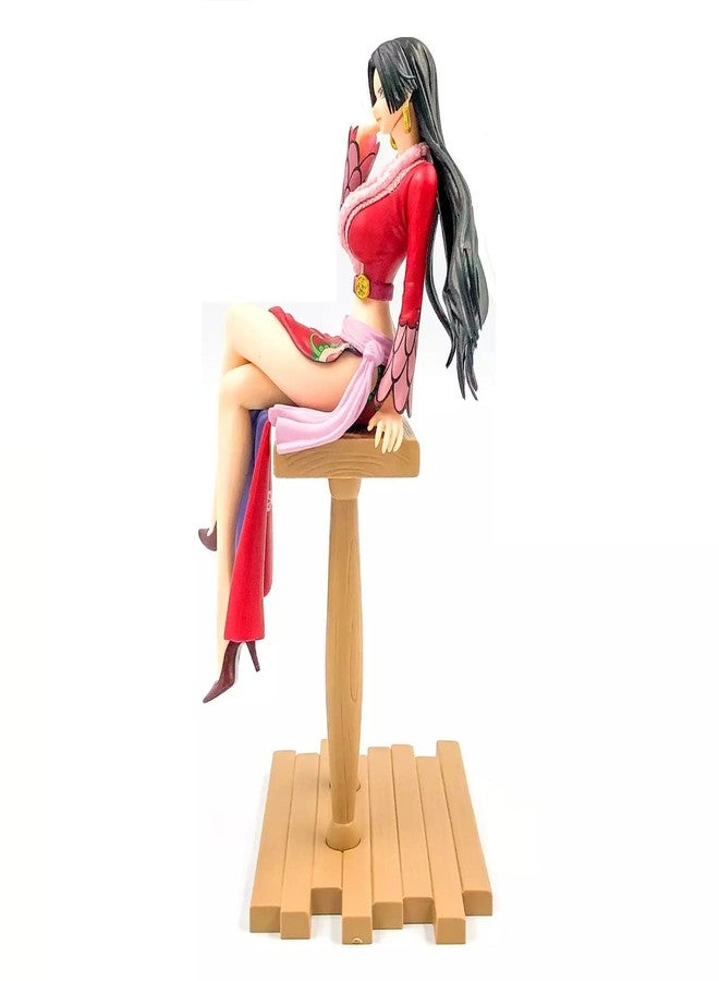 Trunkin Boa Hancock Sitting Pirate Action Figure 20CM | Weeb Manga Collectible Grandline Journey Prize Figure | PVC Anime Figurine - Pack of 1 (Multicolor) - Image 2